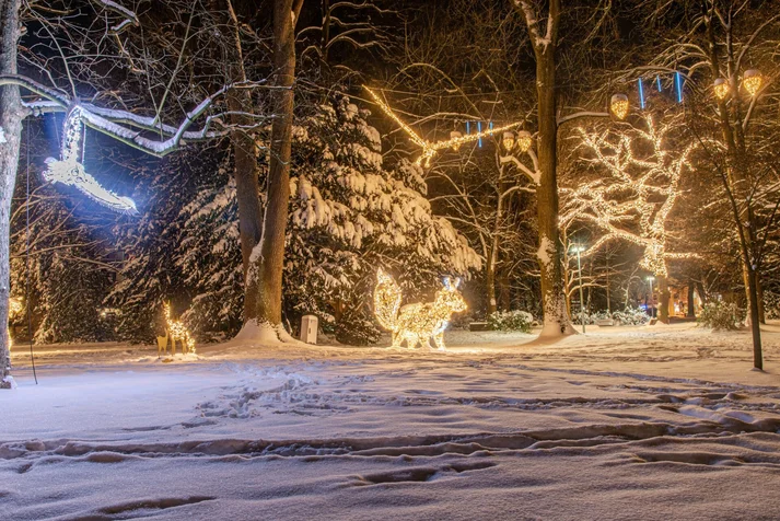 Lichterzauber im Schnee, Wallanlage