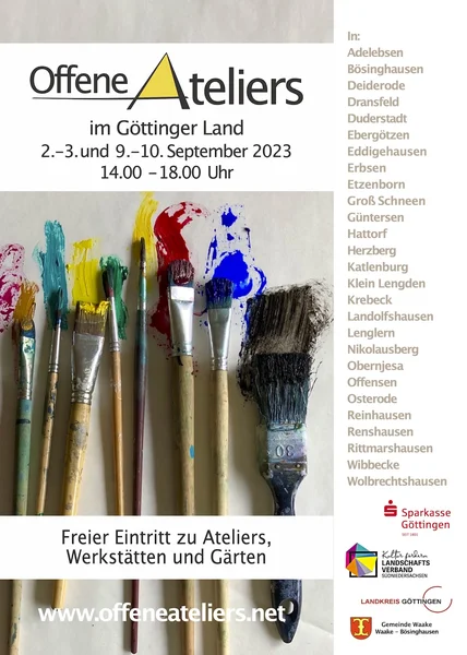 Plakat Offene Ateliers 2023