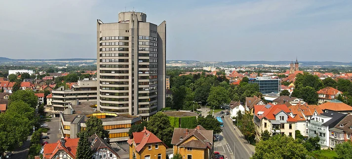 Neues Rathaus Göttingen - Blick nach Norden