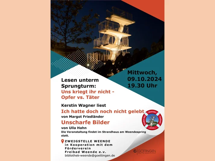 Lesen unterm Sprungturm