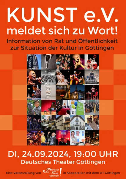 Plakat KUNST e.V. meldet sich zu Wort!