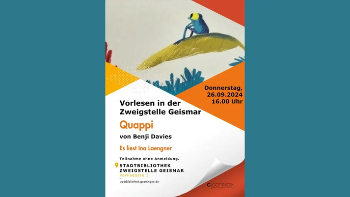 Plakat Vorlesen "Quappi"