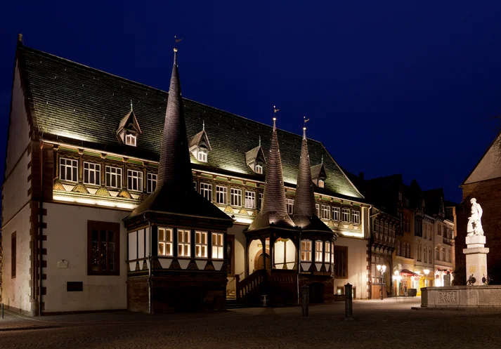 Altes Rathaus in Einbeck bei Nacht