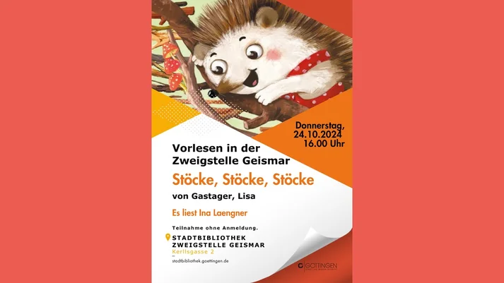 Plakat Vorlesen Stöcke Stöcke Stöcke