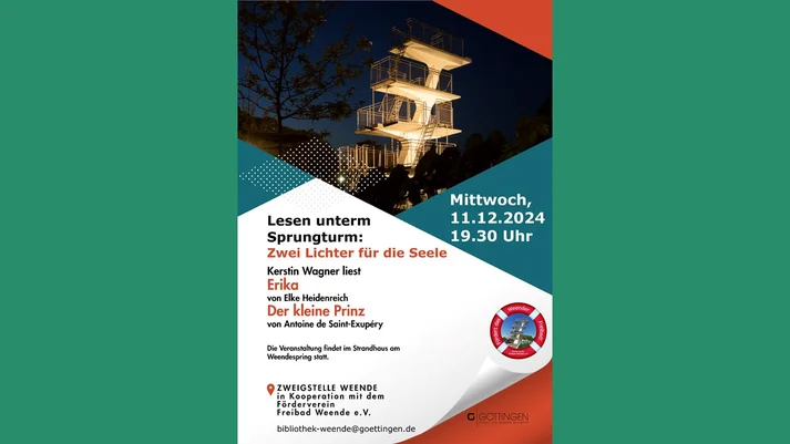 Lesen unterm Sprungturm