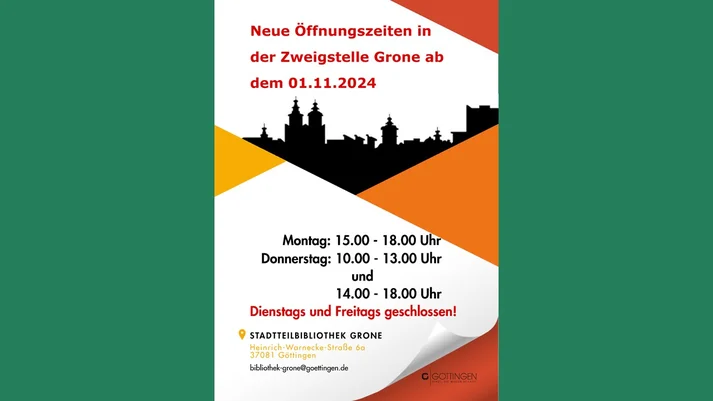 Neue Öffnungszeiten Grone