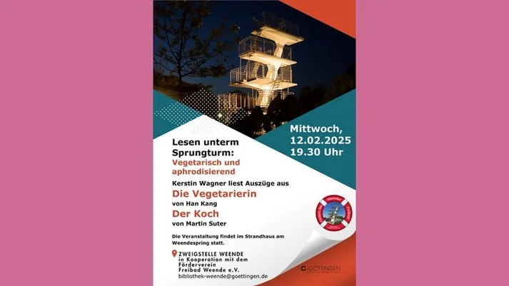 Lesen unterm Sprungturm