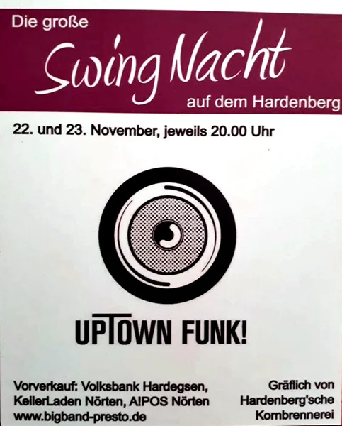 Plakat der Band, Uptown funk