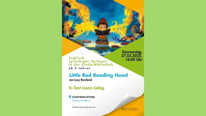 Plakat Red Reading Hood