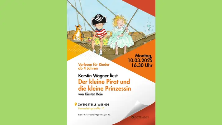 Plakat "Der kleine Pirat und die kleine Prinzessin"