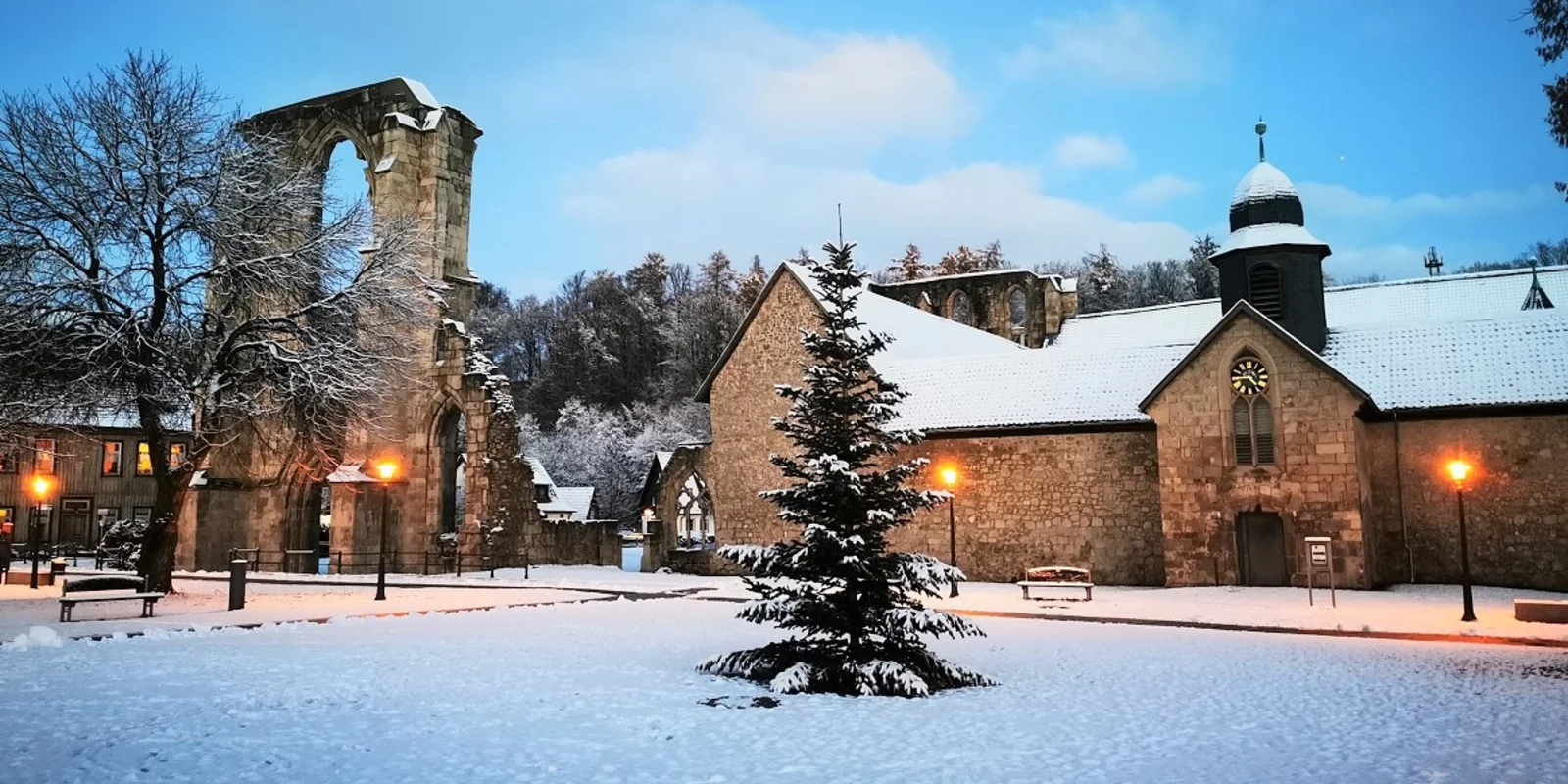 Kloster Walkenried im Schnee