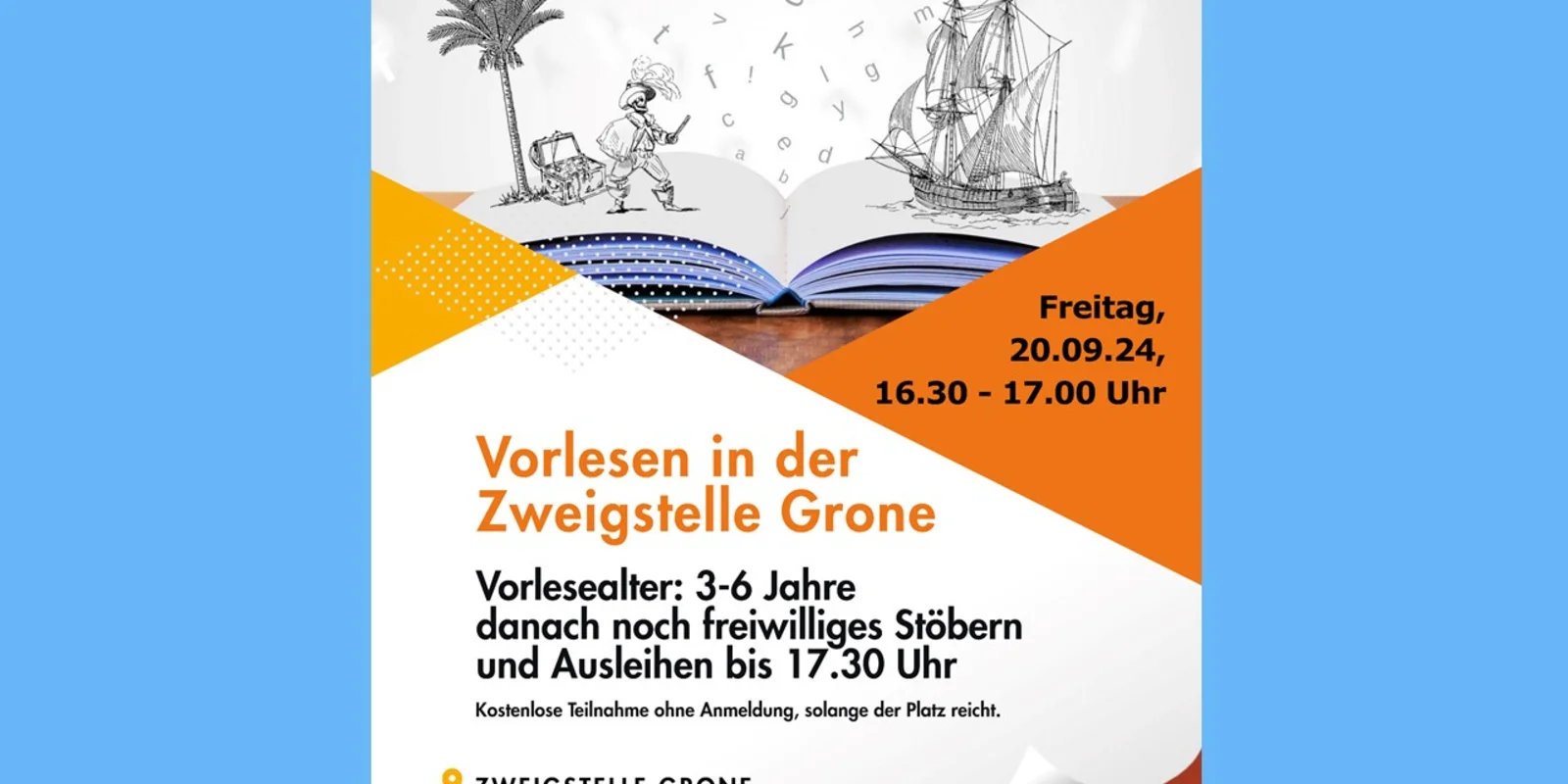 Plakat Zweigstelle Grone