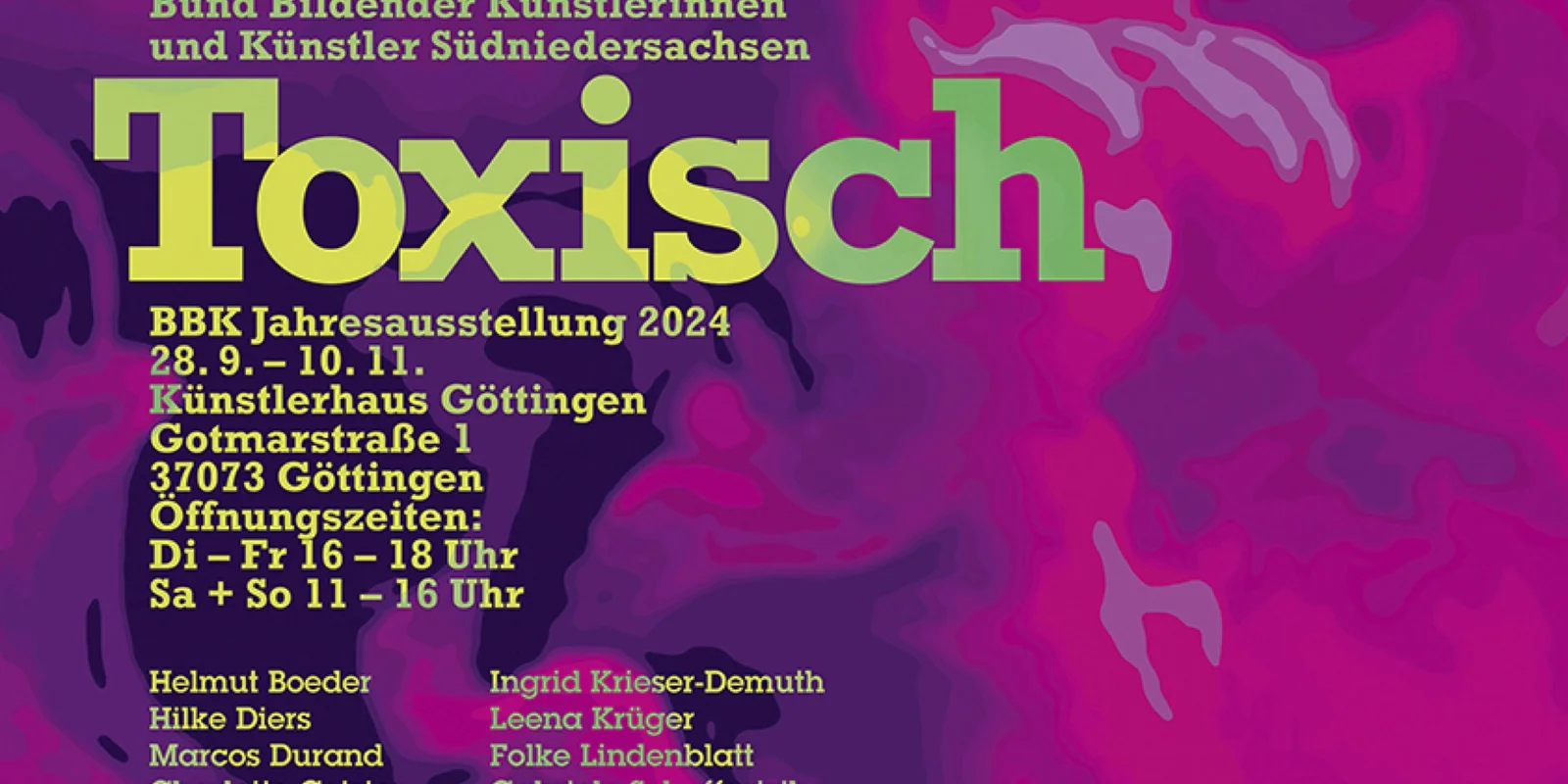 Plakat Ausstellung "Toxisch"