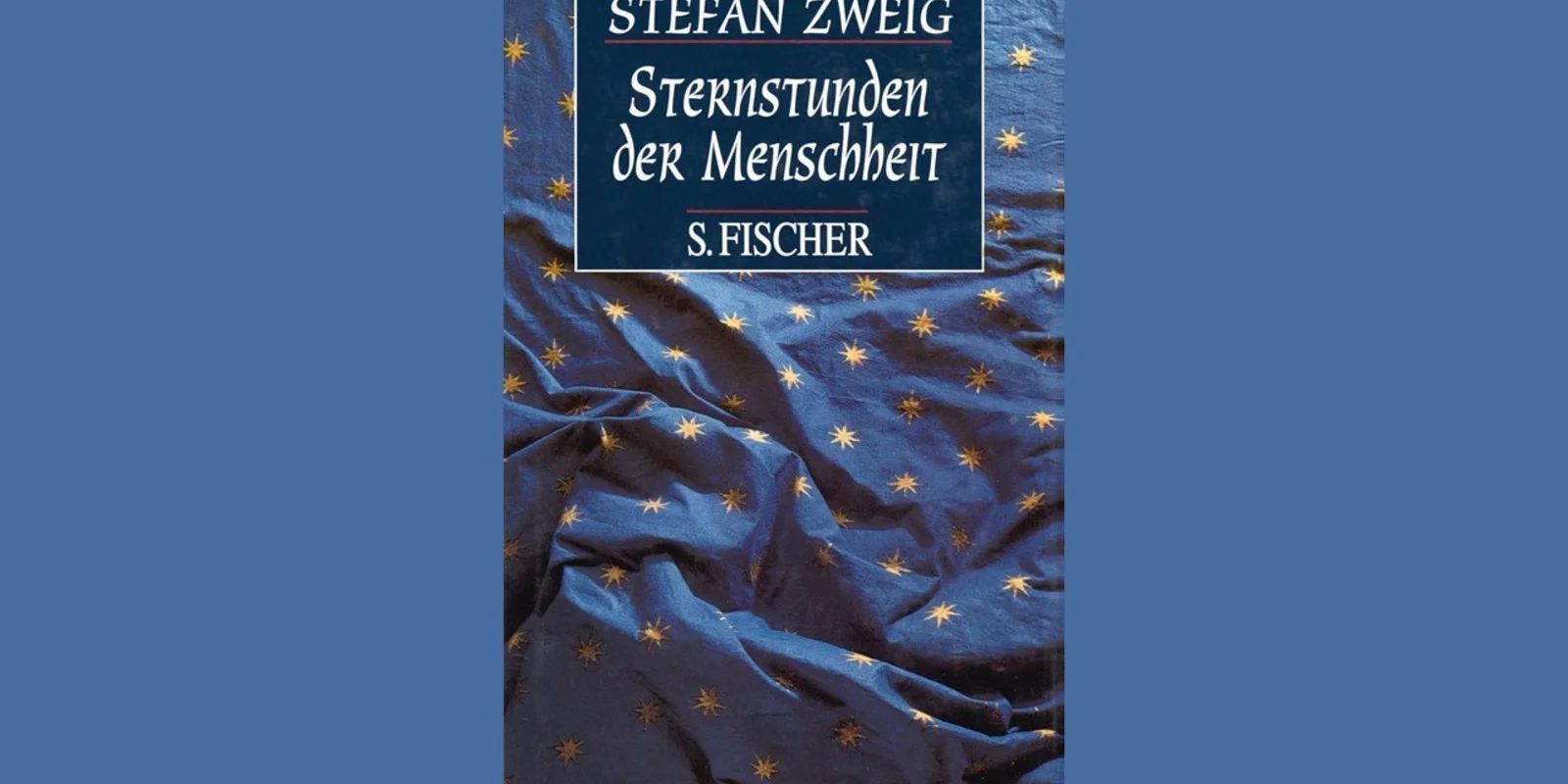 blaues Tuch mit Sternen