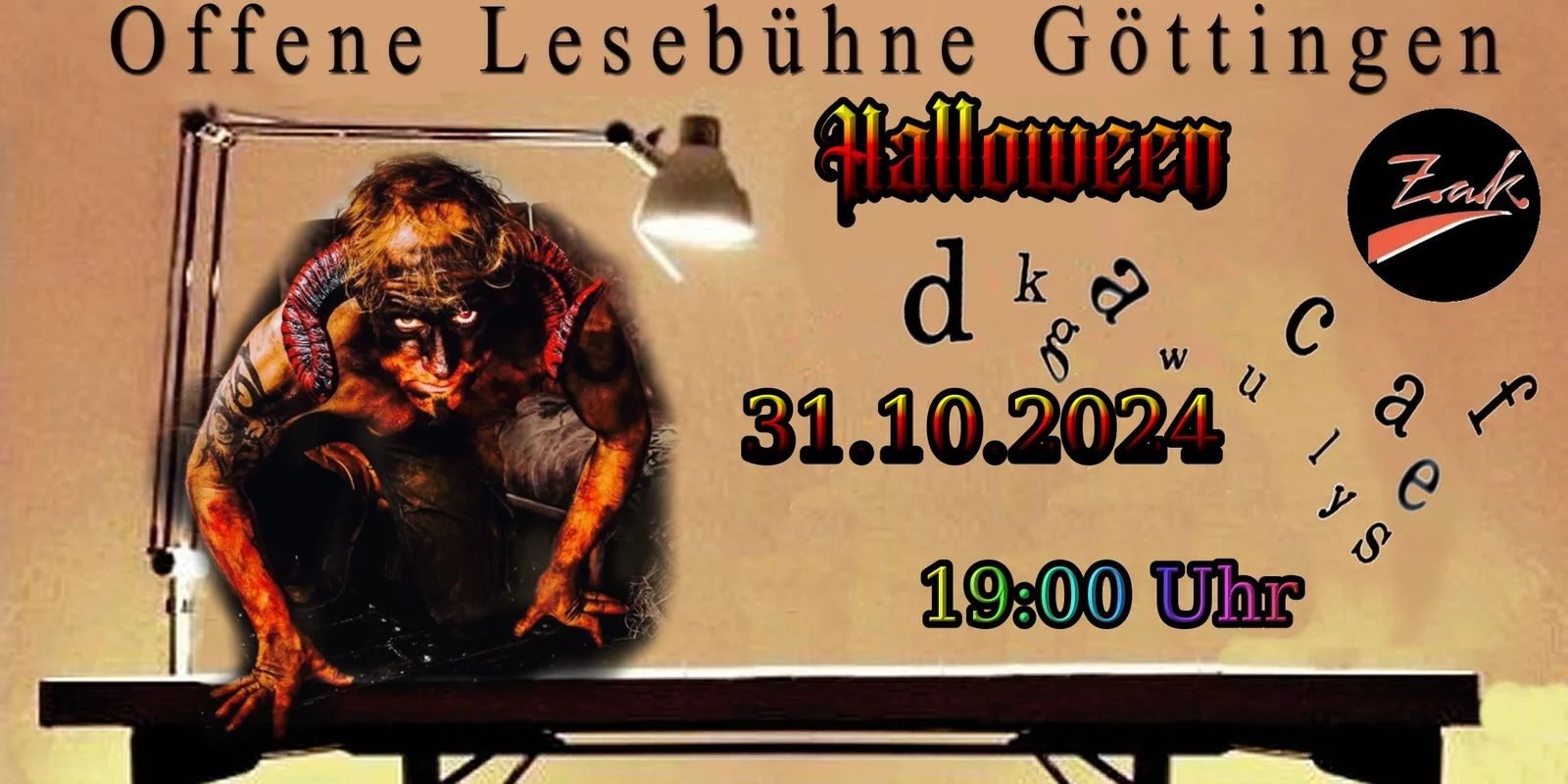 Offene Lesebühne Göttingen Halloween 2024