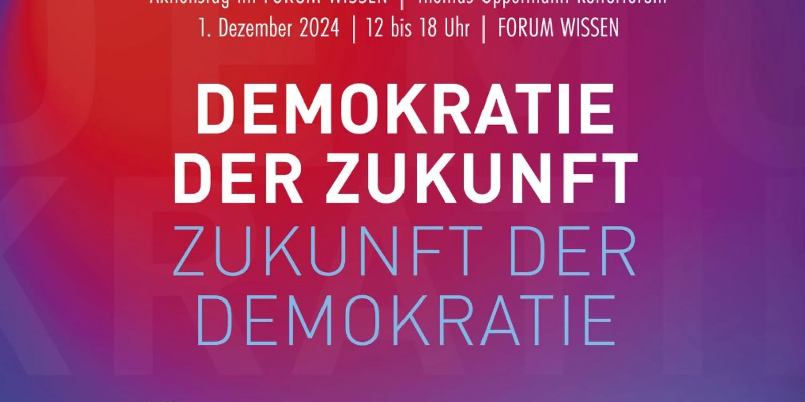 Aktionstag Demokratie 2024 im Forum Wissen