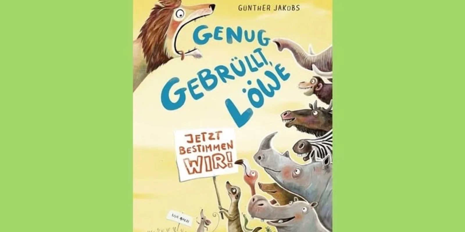 Buchcover genug gebrüllt Löwe 