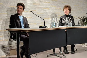 Ofer Waldmann und Sasha Marianna Salzmann im Literaturhaus