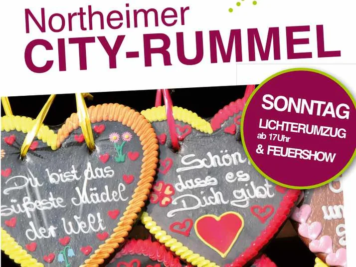 10. NORTHEIMER CITY RUMMEL & LICHTERUMZUG MIT VERKAUFSOFFENEM SONNTAG