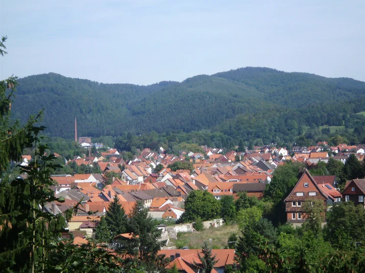 Blick auf Herzberg am Harz