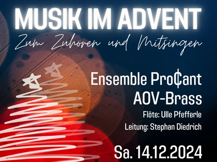 Plakat Musik im Advent Ensemble ProCant