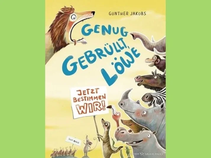 Buchcover genug gebrüllt Löwe 